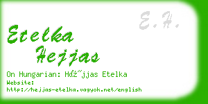 etelka hejjas business card